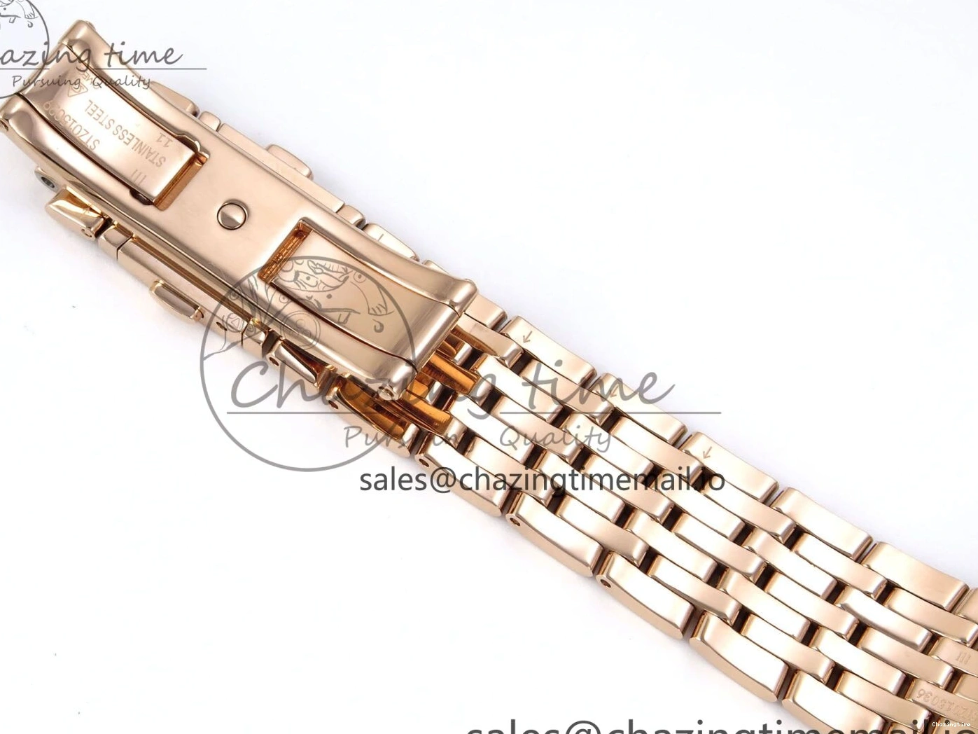 0102 De Ville Prestige Ladies RG VSF 1:1 Best Edition Brown Diamonds Dial on RG Bracelet A Sophisticated 7681